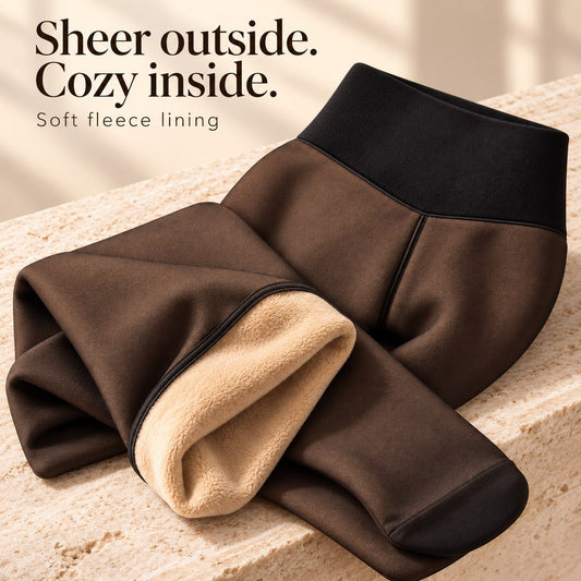 AuraSheer™ Seamless Faux-Sheer Thermal Tights